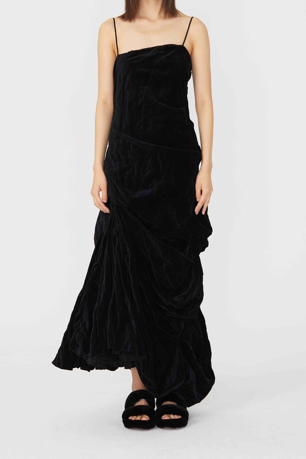 CAROLINE HU Drape Long Skirt AW21BKD14S